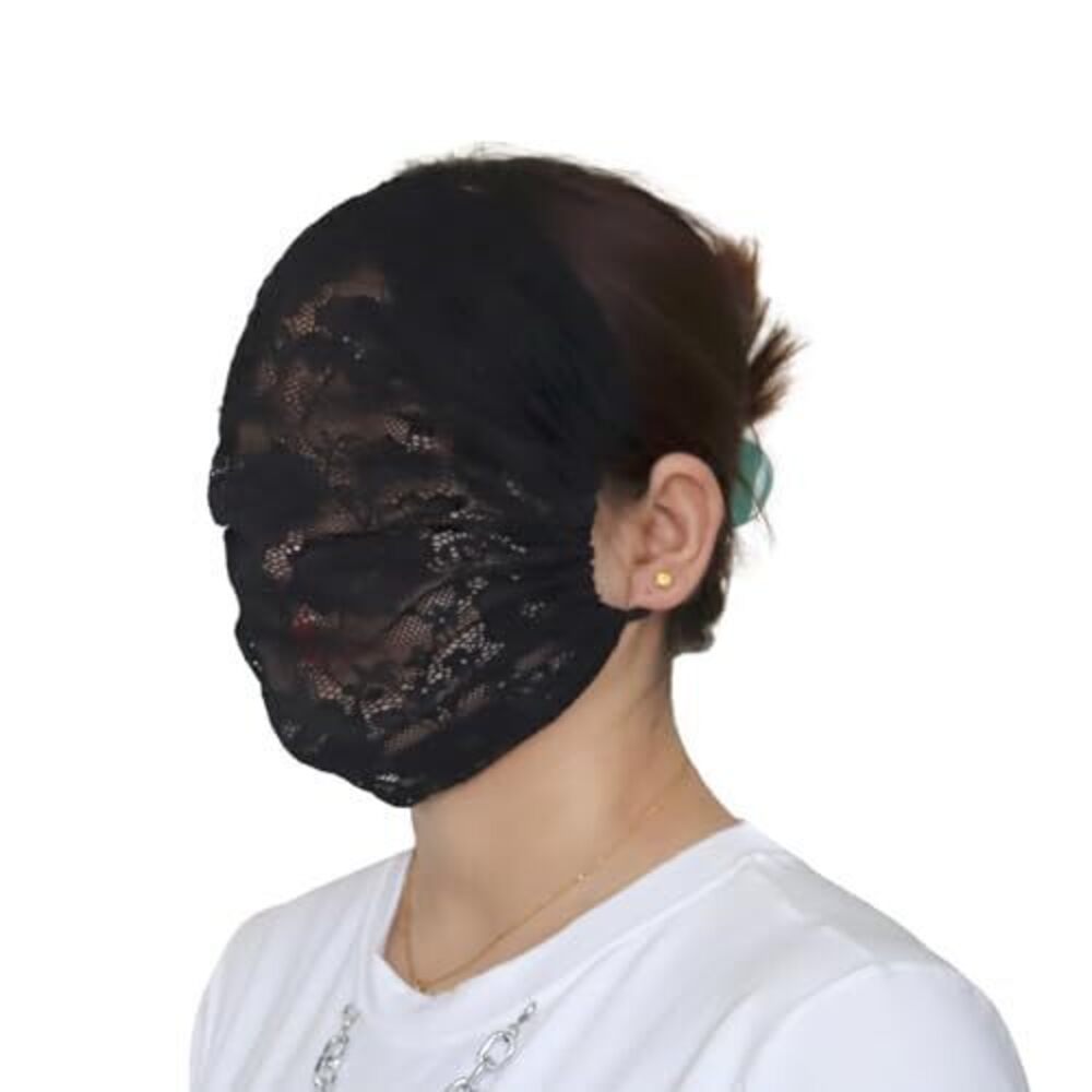 1637 Lace Airy Face Cover Bandana Mask Face Protective Full Face Masks Lace